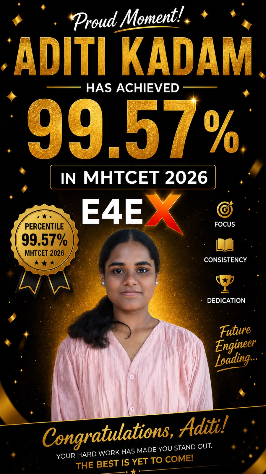 MHT-CET 2026 achiever result 10